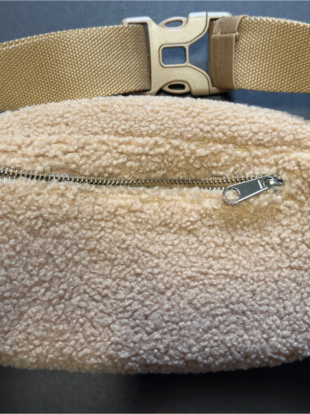 GAP Sherpa Beige Crossbody Belt Bag